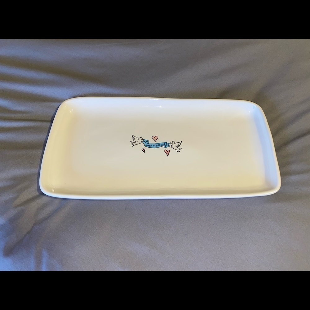 Rae Dunn JUST MARRIED serving tray